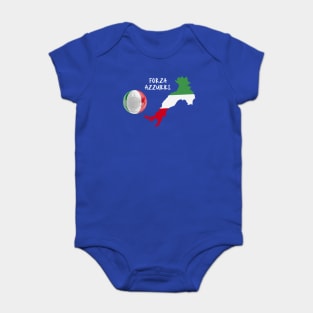 Italy soccer jersey italy football forza azzurri forza italia Baby Bodysuit